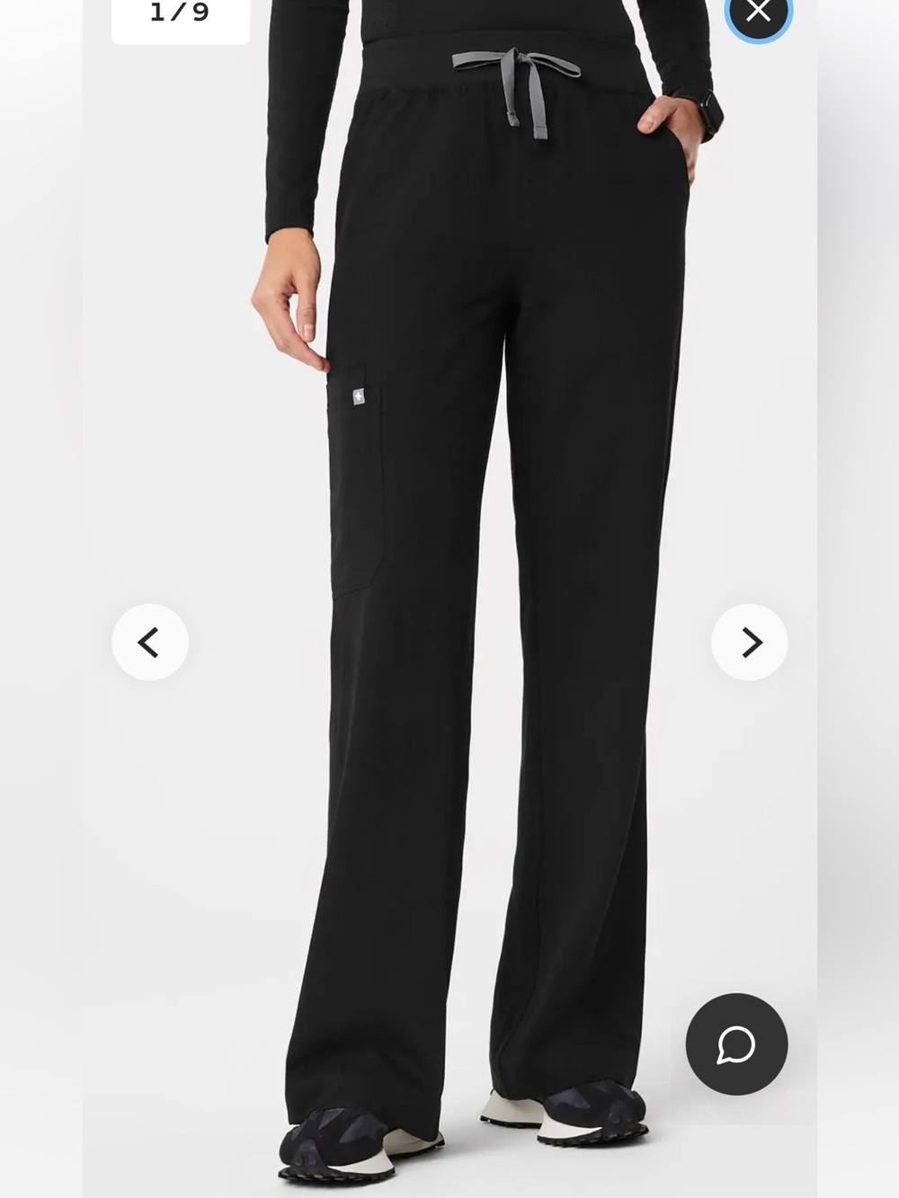 FIGS Isabel High Rise Wide Leg Scrub Pant
